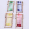 Decorative Deck Chair, Miniature Beach Chair, Set of 4, Wooden