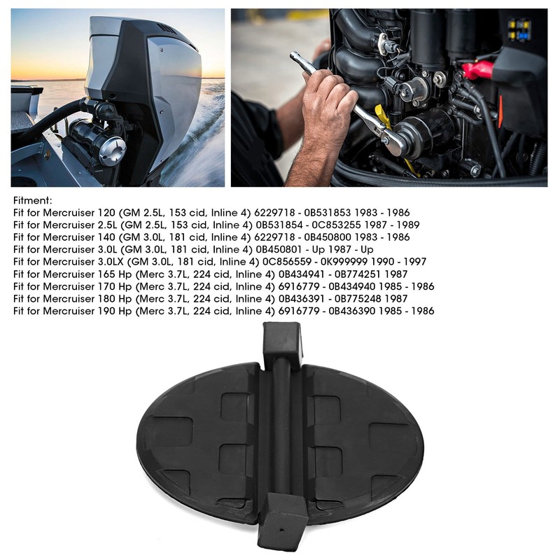 Exhaust Flapper Water Shutter with Grommets Fit for Mercruiser 2.5L