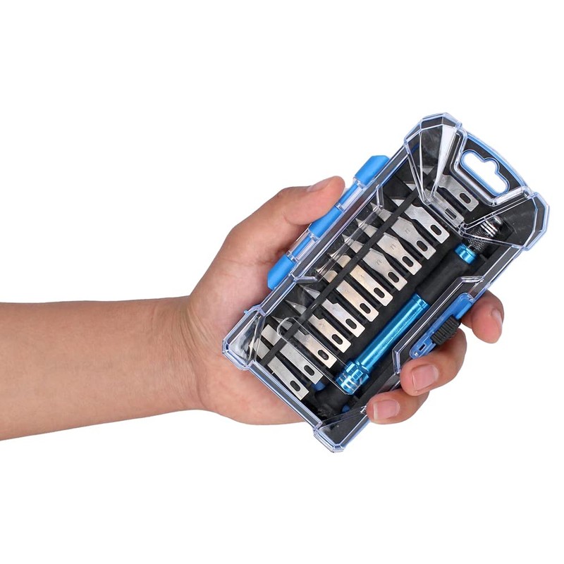 Kit De Navajas Tipo Exacto 14 Piezas Manualidades Rork