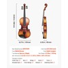 VEVOR Violin 4/4 Full Size for Adults, Violin Fiddle Set