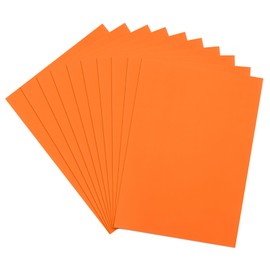 sourcing map Glow in The Dark Card 10 Sheets Blank Neon Card Stock 8"x11" 250gsm Fluorescent Blacklight Paper Printable for Party Dance Floor Ghost Supplies,Orange