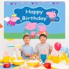 Pig Backdrop, Pig Birthday Party Backdrop, Children Birthday Party Photo