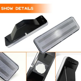 Tonsya Clear Lens For 1980 1981 1982 1983 1984 1985 1986 Ford Bronco F150 F250 F350 Truck Front Corner Turn Signal Parking Lights housings E1TZ13200A, FO2520101