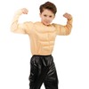 Boys Strong Muscle Shirt Costume (10-12Y)