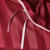 YASMENG Satin Duvet Cover 140 x 200 cm Red Stripe