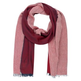 LINDENMANN Men's Scarf 55% Cotton and 45% Viscose Red, red