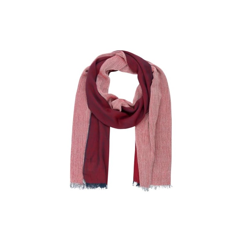 LINDENMANN Men's Scarf 55% Cotton and 45% Viscose Red, red