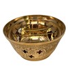 TRINTURA Incense Burner Brass Incense Bowl with Lid and Grid