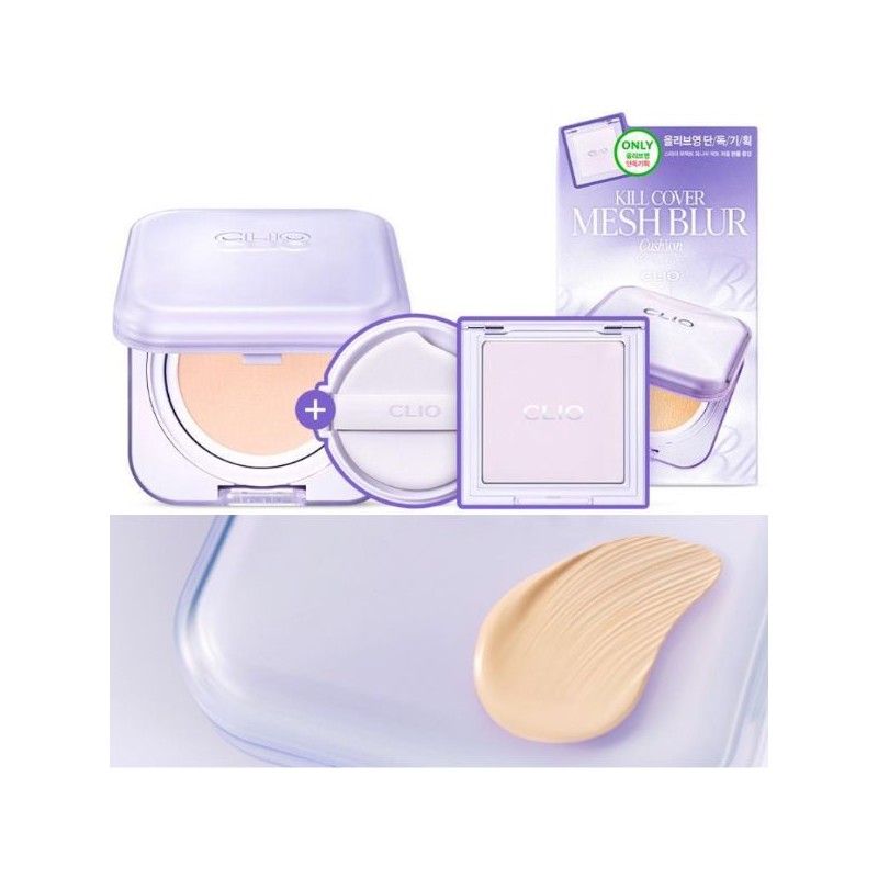 CLIO Kill Cover Mesh Blur Cushion Special Set 3items, Shade:23N