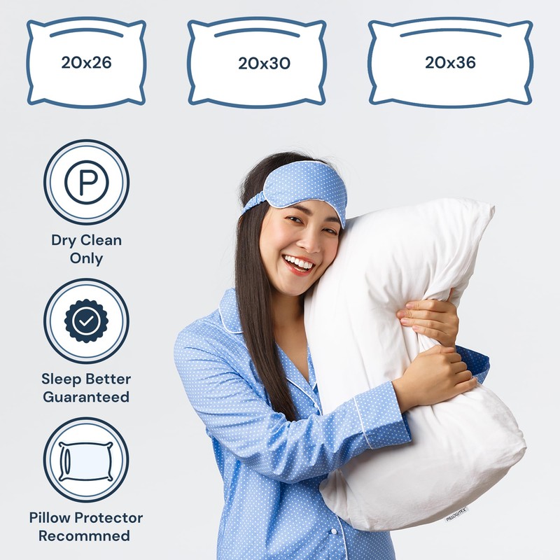 Pillowtex Kyoto Pillow - Half Buckwheat & Half Polyester -