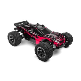 SummitLink Custom Body Muddy Hot Pink Over Black Style Compatible for Rustler 4X4 1/10 Scale RC Car (Truck not Included) R4-BHP-02