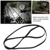 Create idea Pack of 2 Black Rubber Record Straps for