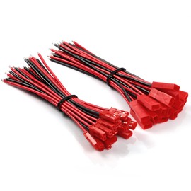 Chanzon 20AWG 15 Pairs Jst SYP 2.5 mm Pitch 2Pin Plug Connector for 3.94 inch UL1007 Tinned Copper Wire for RC Toys Battery Etc.