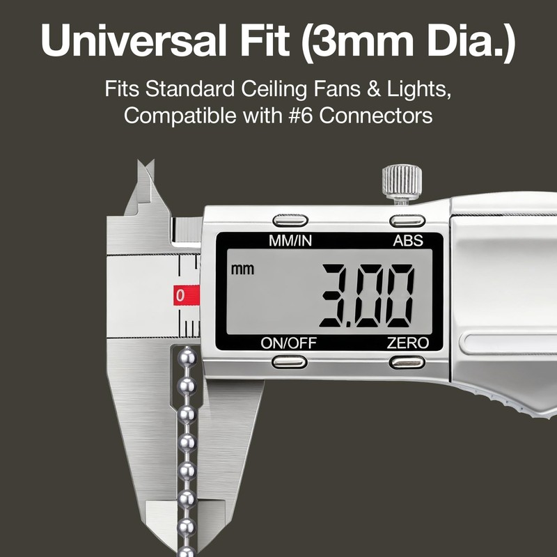 SmoTecQ 10 Feet (120 Inch) Ceiling Fan Pull Chain Extension