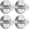 4 Pack Suction Cup Hooks Reusable No Drill Stainless Steel