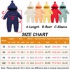 KEOYA Toddler One-piece Romper Thicken Jumpsuit Crawling Suit Down Cotton