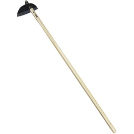 KAKURI Japanese Garden Hoe Heavy Duty 50" Long Handle for Weeding - Draw Hoe Weeder Tool - Sharp Japanese Steel Blade & Wooden Handle - Made in Japan