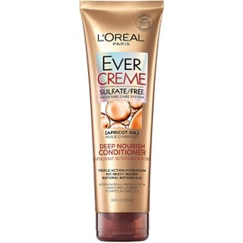 L'Oreal Paris EverCreme Deep Nourish Sulfate Free Conditioner, with Apricot Oil, 8.5 Fl. Oz (Pack of 1)