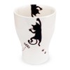 J-kitchens 179676 Kobo Sho~ Anti-Tea Cup, Black Cat Hasamiyaki, Made