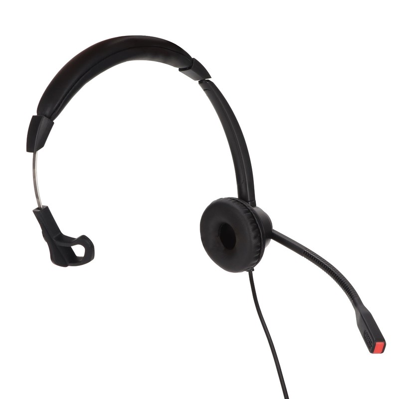Telephone Headset Speaker Volume Adjustment Microphone Mute Monaural RJ9 Business