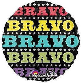 Anagram, Qualatex You're The Best! 18" You're Awesome! Way To Go! Greatest! Foil Mylar Balloons  - BRAVO
