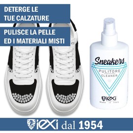 IEXI Shoe Cleaner – Stain Remover & Dirth Eliminator – Canvas Textiles & Tech Materials – 6.76 Fl/Oz Italy