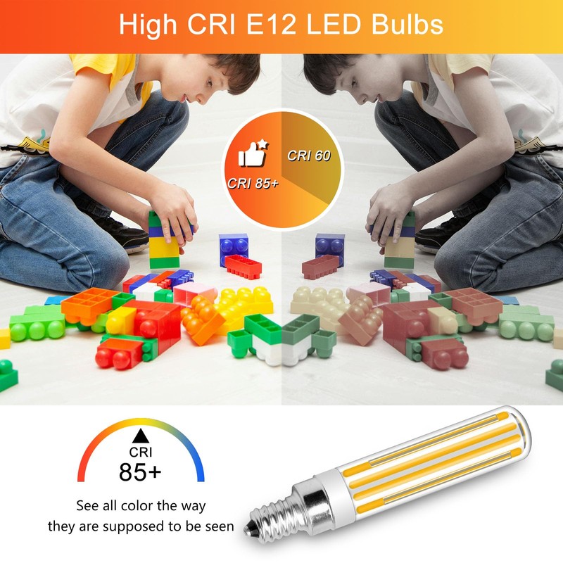 Megereet Updated Dimmable E12 LED Bulbs 100W 120W Incandescent Bulb