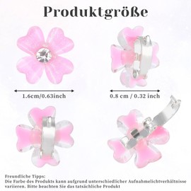 Pack of 10 Small Flowers Hair Clips Flowers Hair Clips Bridal Hair Accessories Small Hair Clips Flowers Wedding Hair Clips Women's Flowers Hair Clip Flowers Hair Clip (Pink)