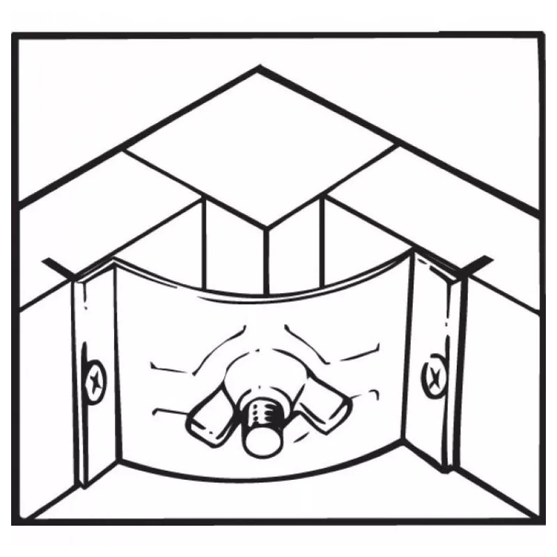 16 Gauge Steel Corner table leg brackets SET kit brace