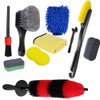FUKWUNTO Motorcycle Cleaning Kit 11pcs to Clean Motorcycle Engine Tires