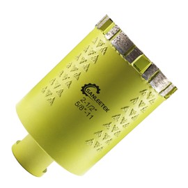 Diamond Core Drill Bit 2-1/2"(65mm) SANLEETEK Diamond Laser Welded Hole Saw for Drilling Granite Marble Concrete Quartz 5/8''-11 Thread