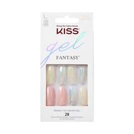 KISS Glam Fantasy Collection, Party's Over, Special FX Gel Nails, Contains 28 False Nails, Nail Glue, Nail File and Manicure Sticks