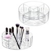 iDesign Rotating Makeup Organizer with Dividers and Lipstick Holders-Set of