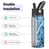 Konokyo 18 oz Insulated Water Bottle Stainless Steel Sport Bottles
