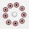 50 pcs Rhinestone Embellishments Crystal Decoration Brooch Button Flatback DIY