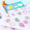 EYAKEG 1 Pcs Transparent Blue Plastic Washable Drawing Painting Graphics