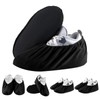 4 Pairs of Reusable Shoe Covers, Washable with Non-Slip Sole,