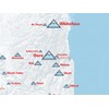 New York Ski Resorts Map 18x24 Poster (White & Light