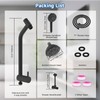 Dual Handheld Shower Head Combo, 3-Way High Pressure 10-Setting Handheld