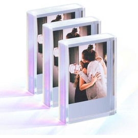 Instax Mini Film Photo Frames 2x3, Iridescent  Picture Frames, 3 Pack - Colour: Silver Glitter
