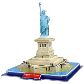 3D Puzzle Statue of Liberty - DIY Architecture Building Model Kit | Realistic Replica, No Glue | Educational Toy for Kids & Adults | New York Landmark Decor
