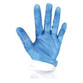 Metal Detectable Vinyl Gloves (Case of 1000) (Large)