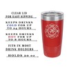 Rogue River Tactical Red Firefighter 20 Oz. Travel Tumbler Mug