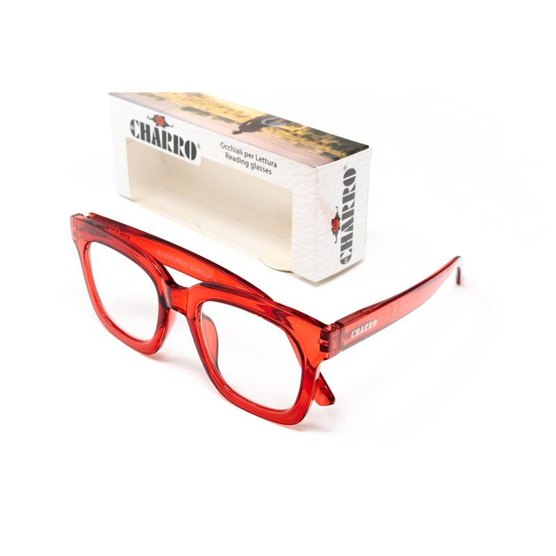 El Charro Damen Carolina Lesebrille, rot, M