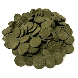 BIG KAHUNA TROPICAL FISH 18 mm Alage Wafer - Sinking Algae Wafers That Provides Balanced Diet for Plecos, Snails, Cory Cats, Catfish, Shrimp, and Crayfish (5 lb)