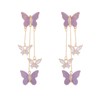 coadipress Butterfly Earrings for Women Delicate Sweet Bohemian 14K Gold