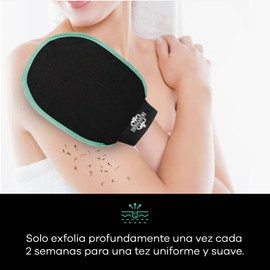 Dermasuri Deep Exfoliating Mitt Body Scrub - Exfoliating Glove Body Scrubber & Skin Cleanser - Body Scrub Gloves for Women & Men - Skin Exfoliator for Body Tool Remover of Dead & Dry Skin Pack of 2