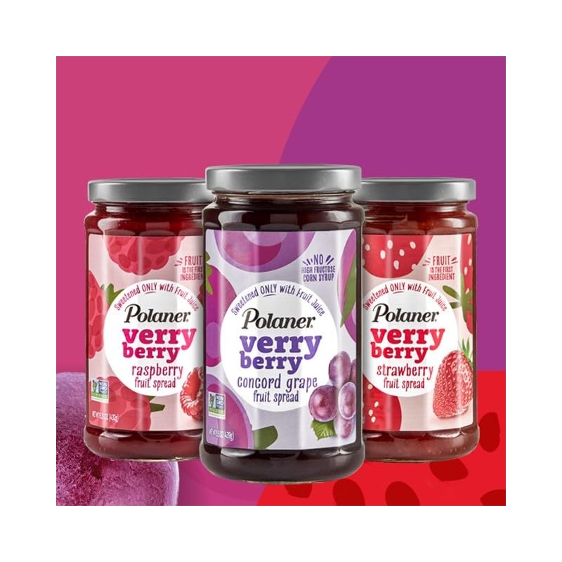 Polaner Verry Berry Fruit Spread, Strawberry, 15.25 Ounce