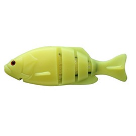 ISSEI Swim Bait, Gill Flat Swimmer, 5.7 inches (145 mm), 2.0 oz (58 g), UV Yellow #24