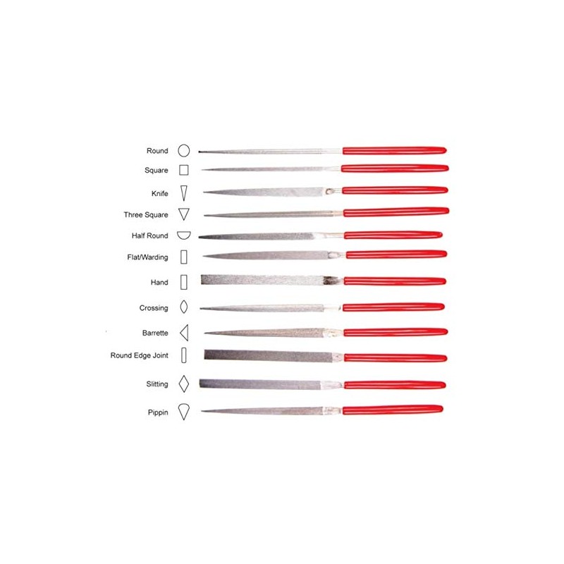 EZE-LAP Square, Coarse Grit Individual Needle File (250)